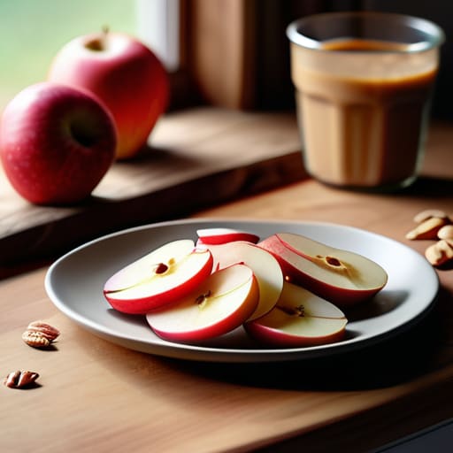 Apple Slices with the "Secret Sauce" dip.