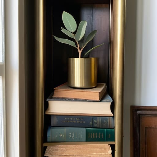 Artful Aesthetic Bookshelf Styling Techniques showcase.
