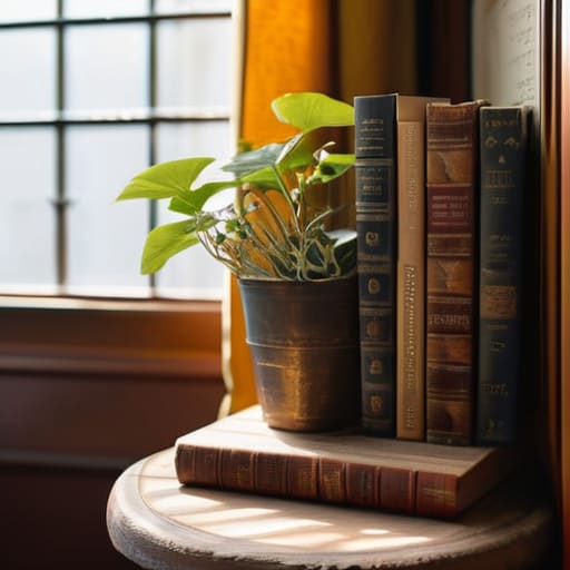 Decorating bookshelves by Making It Your Own.