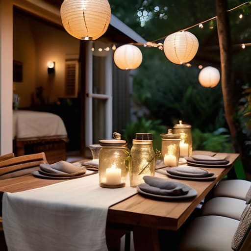 Making It Your Own outdoor dining space.