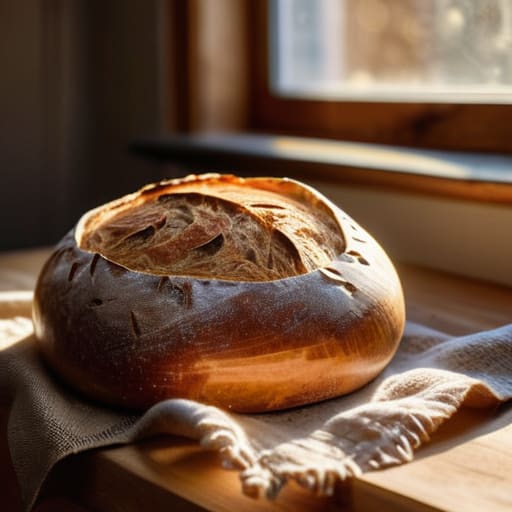 Sourdough bread dough during The Final Rise.