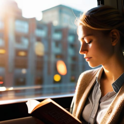 Commuter finding peace at The Final Stop.