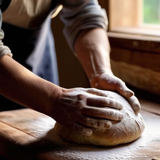 Hands kneading dough, The Soul in the Dough.