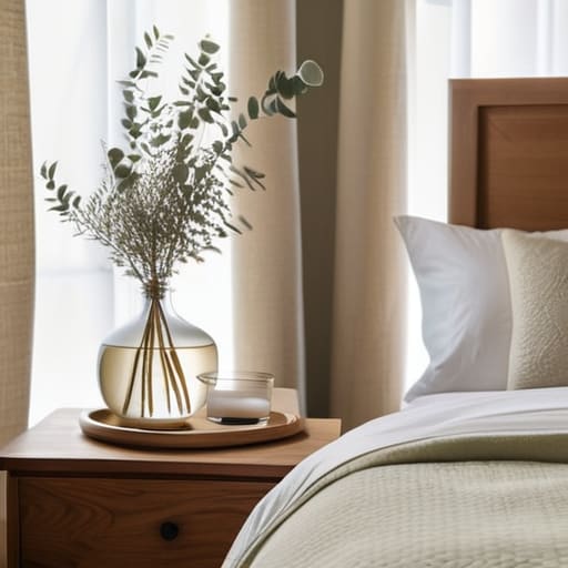 Cozy and comfortable guest bedroom setup.