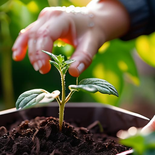 Practicing effective organic gardening methods.