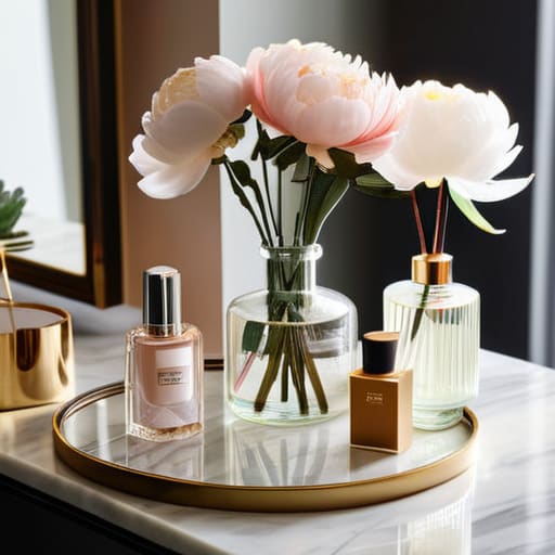 Tips for organizing a vanity beautifully.