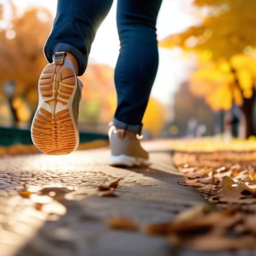 Choosing comfortable walking shoes for daily use.