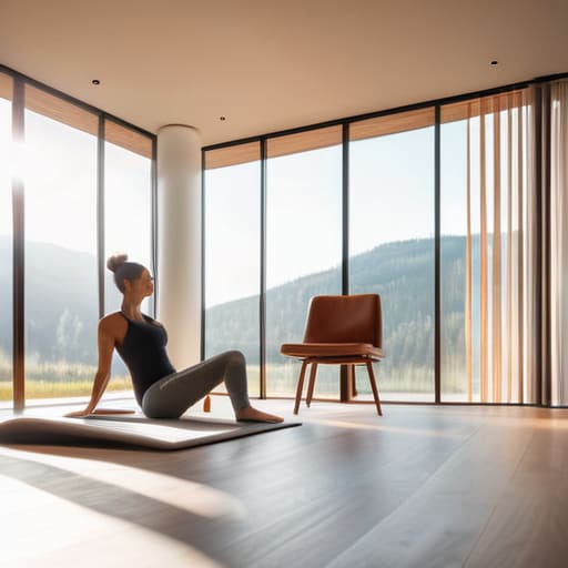 Working from home fitness during remote work.